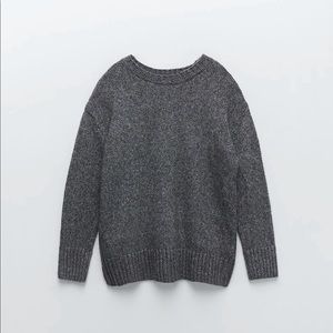 NWT ZARA OVERSIZED KNIT SWEATER LARGE